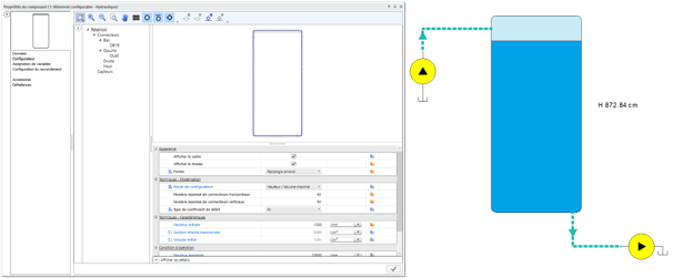 Apparence améliorée des réservoirs configurables